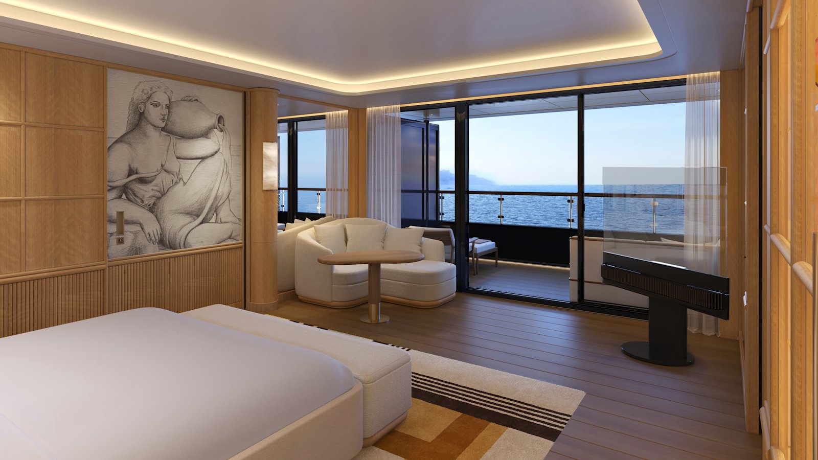 Four Seasons I, Seaview Suite Schlafzimmer